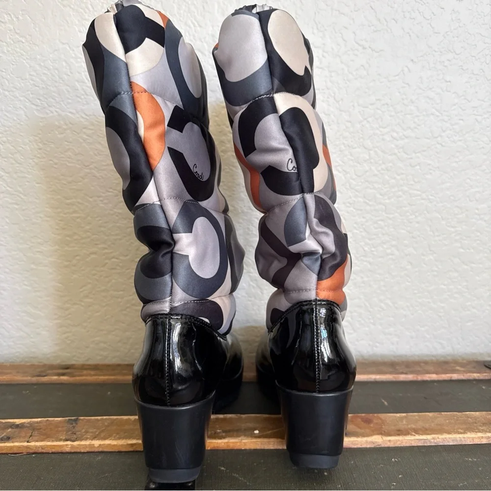 Coach Optic Art Charm Signature Logo Puffer Winter Boots Women’s Sz 9 - Picture 6 of 13